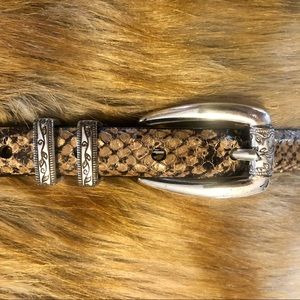 Brighton Classics Reptile Embossed Belt